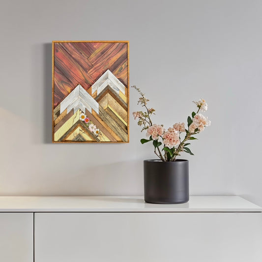 Sunset Mountain w/Wildflower epoxy inlay